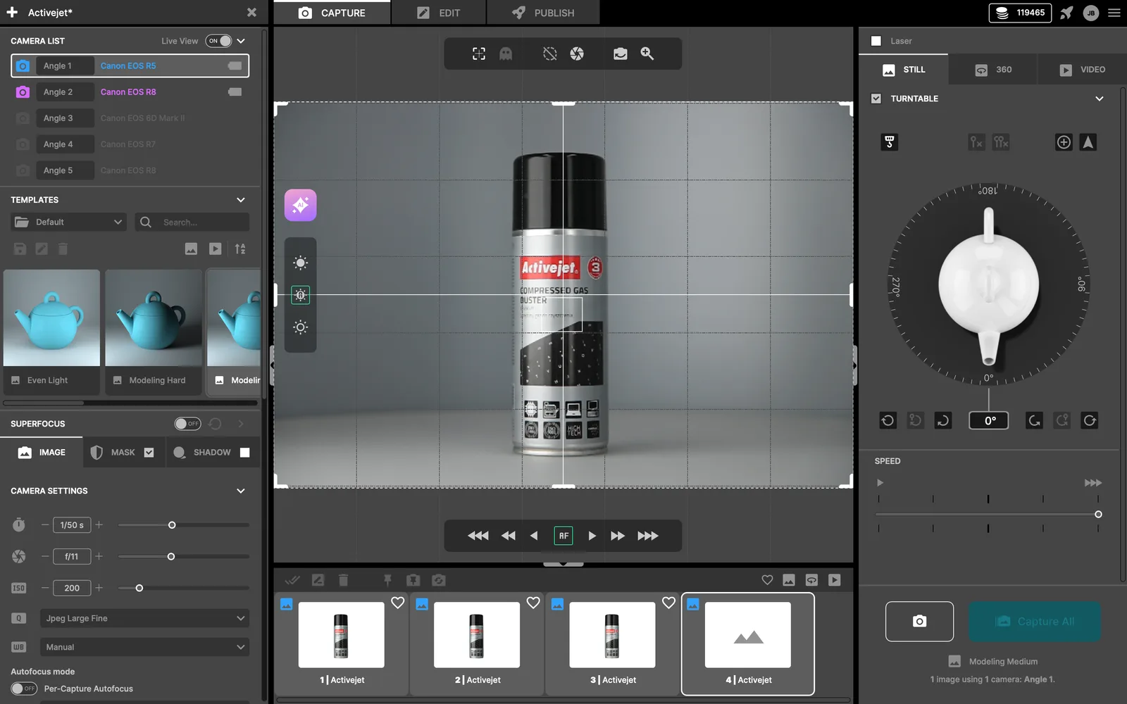 Industrial content capture process preview