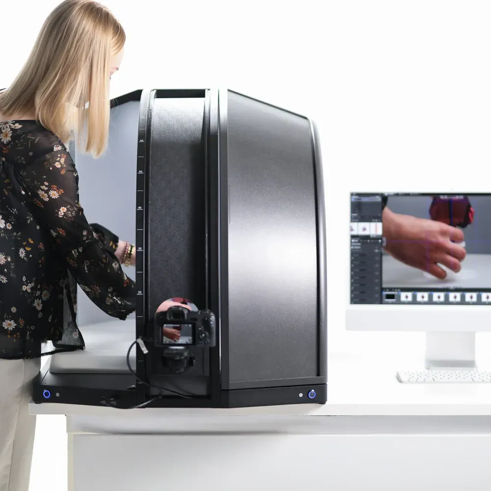 Barcode-driven skincare and cosmetics photo workflow